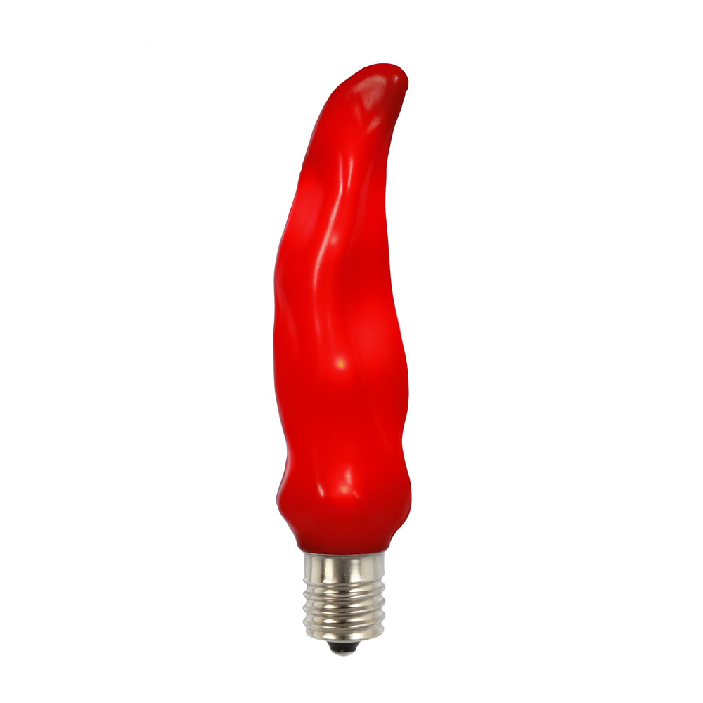5 LED C9 Red Chili Pepper Retrofit C9 E17 Socket String Light Set Replacement Bulbs