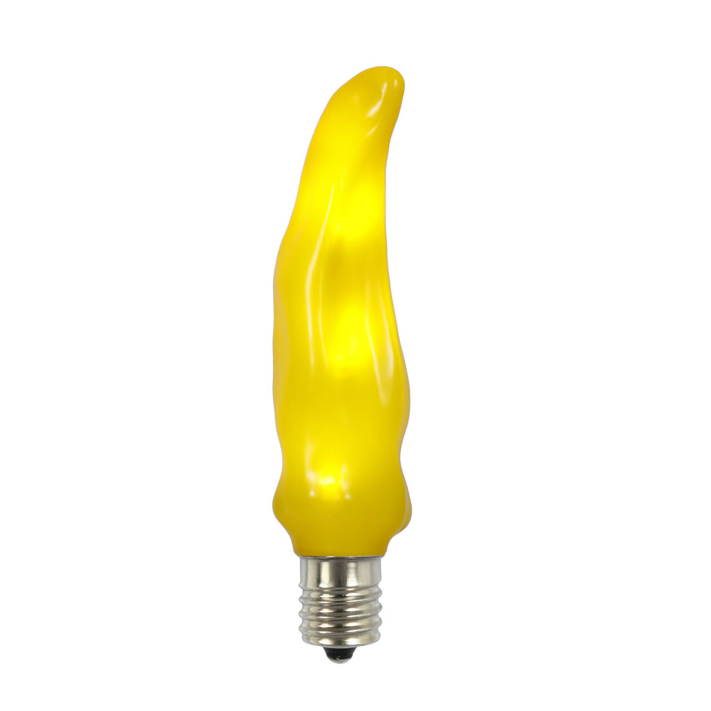 5 LED C9 Yellow Chili Pepper Retrofit C9 E17 String Light Set Replacement Bulbs