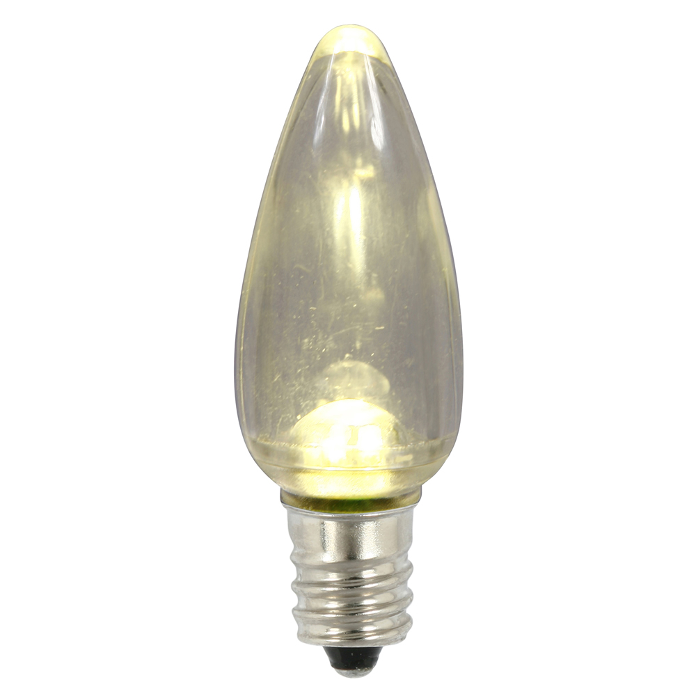 25 LED C9 Warm White Transparent Retrofit C9 E17 Socket String Light Replacement Bulbs