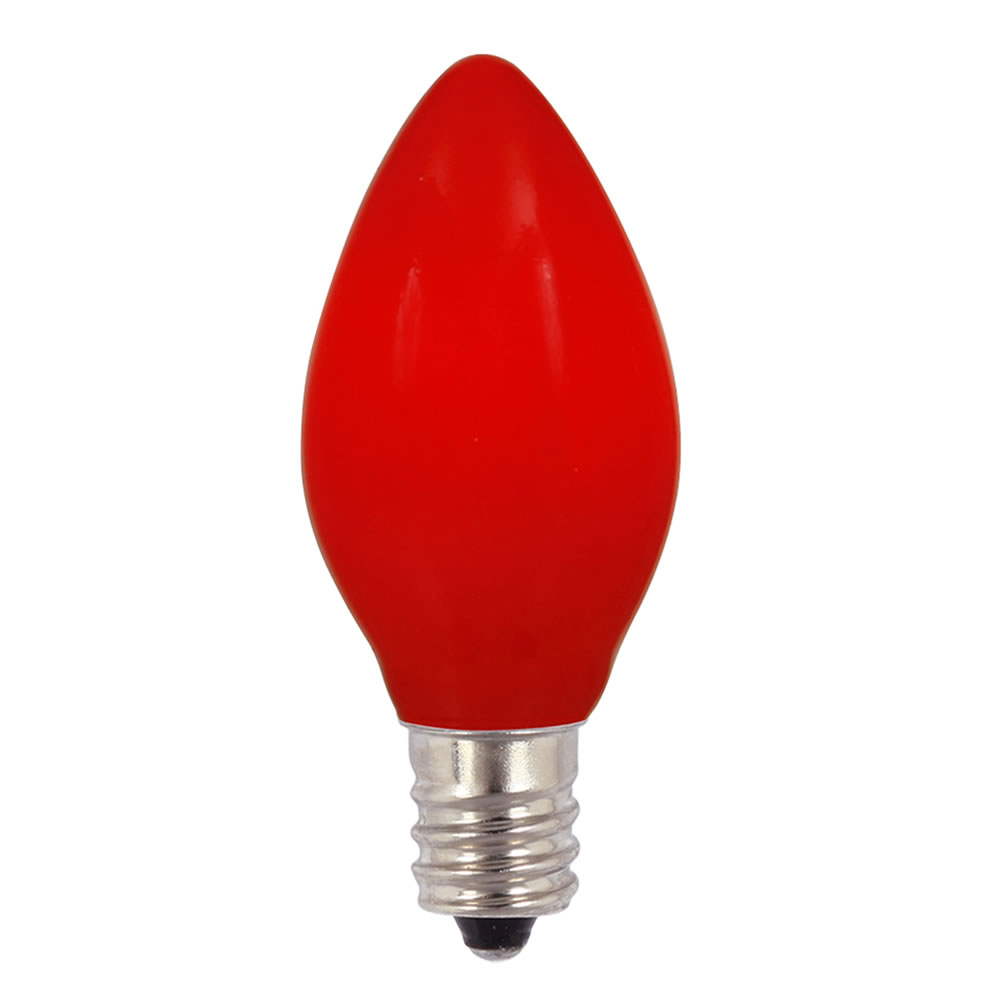 25 Incandescent C7 Red Ceramic Retrofit Night Light Replacement Bulbs