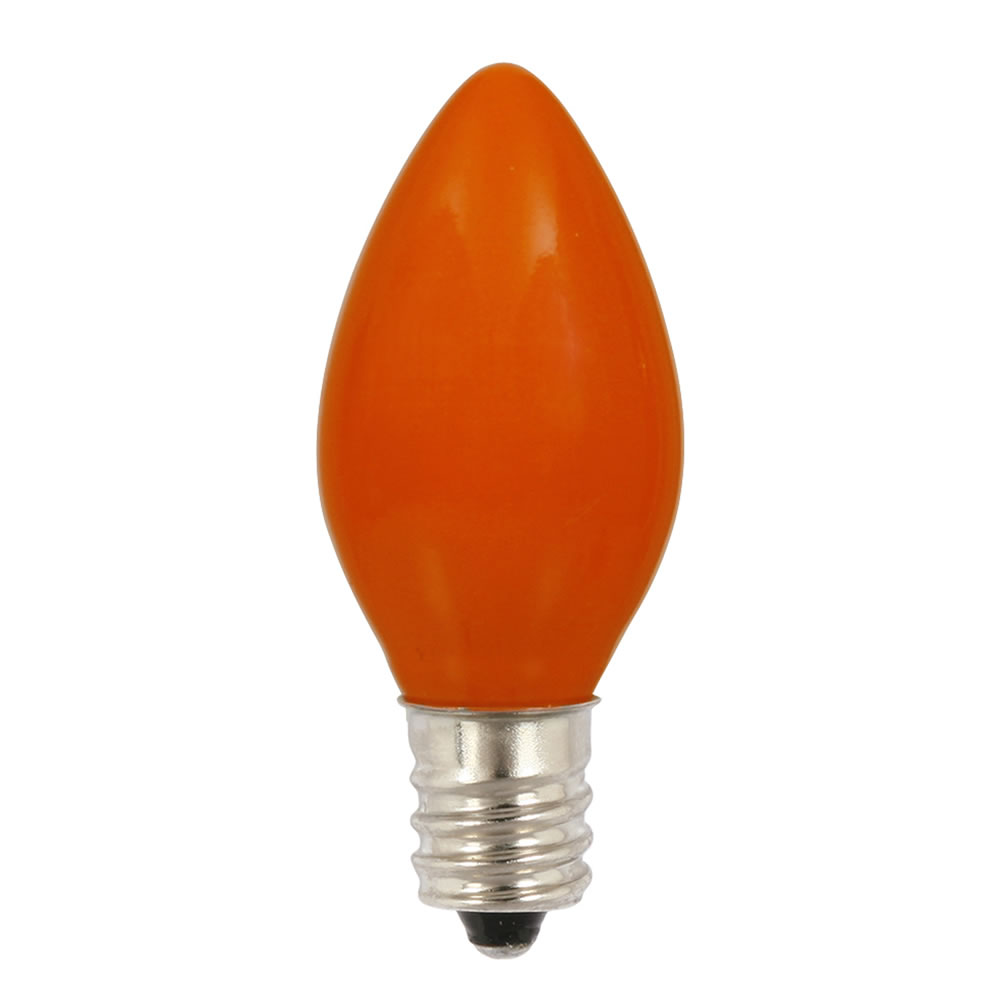 25 Incandescent C7 Orange Ceramic Retrofit Night Light Replacement Bulbs