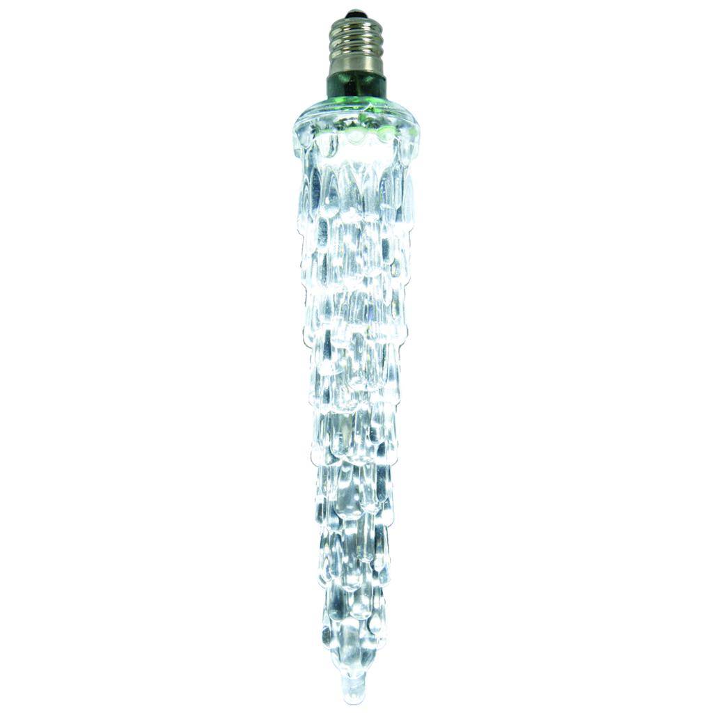 5 Inch LED C7 Steady Pure White Icicle String Light Replacement Bulb