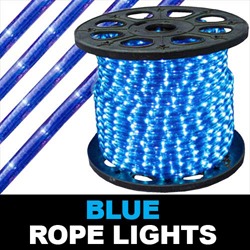 150 Foot Blue Rope Lights 2 Foot Increments