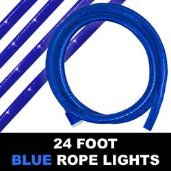 Blue Rope Lights 24 Foot