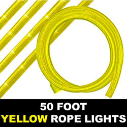 Yellow Rope Lights 50 Foot