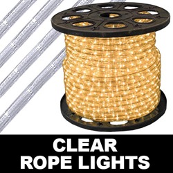 150 Foot Clear Mini Rope Lights 4 Foot Segments