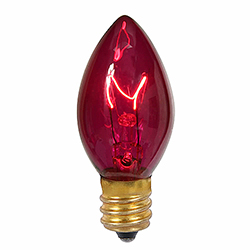 100 Incandescent C7 Purple Transparent Retrofit Night Light Replacement Bulbs