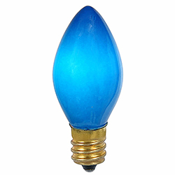 100 Incandescent C7 Blue Ceramic Retrofit Night Light Replacement Bulbs
