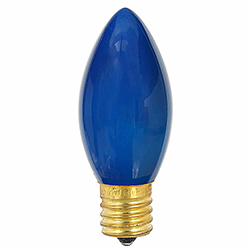 25 Incandescent C9 Blue Ceramic Retrofit Replacement Bulbs
