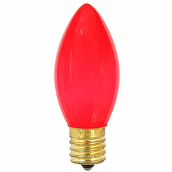 25 Incandescent C9 Red Ceramic Retrofit Replacement Bulbs