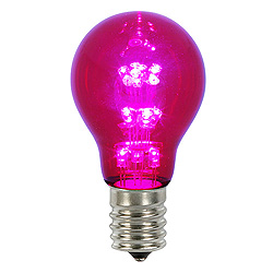A19 LED Purple Transparent Retrofit Replacement Bulb E26 Nickle Base