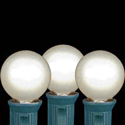 25 LED G30 Globe Pure White Ceramic Retrofit Night Light C7 Socket Replacement Bulbs