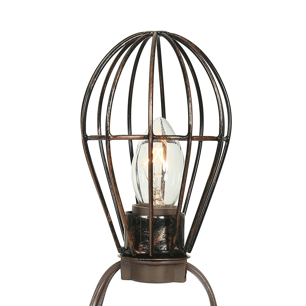 Copper Metal Lamp Cage Light Set