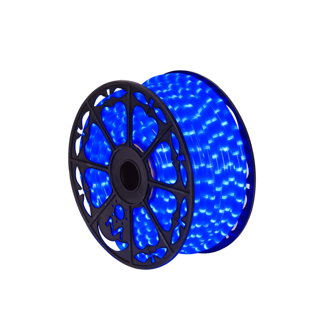 150 Foot x 0.5 Inch Fluorescent Blue LED Rope Light Set