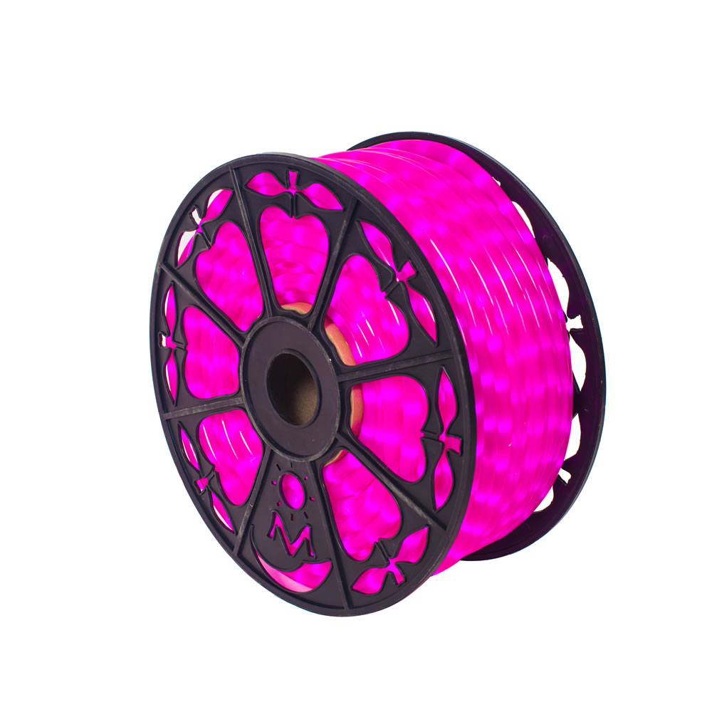150 Foot x 0.5 Inch Fluorescent Pink LED Rope Light