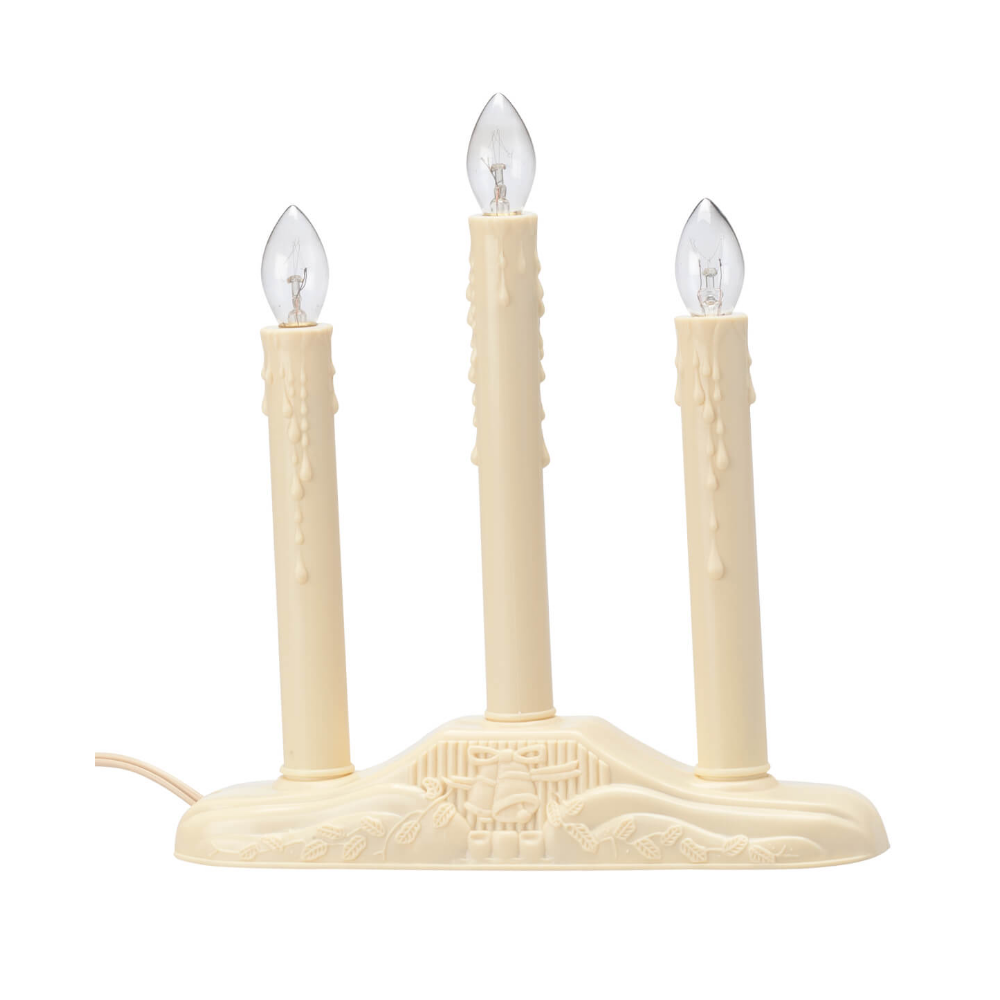 3 C7 Ivory Candolier Window Candle Lamp