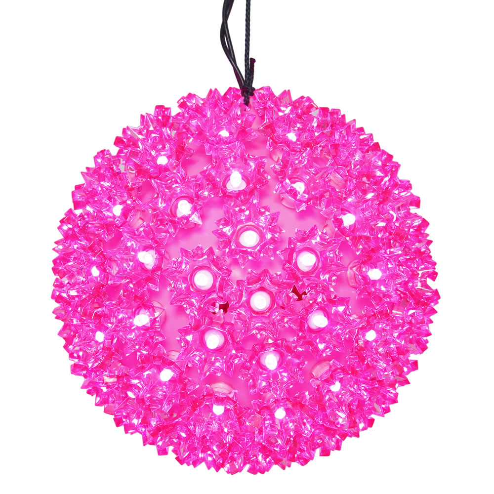 50 LED 5MM Wide Angle Polka Dot Starlight Sphere Pink Lights