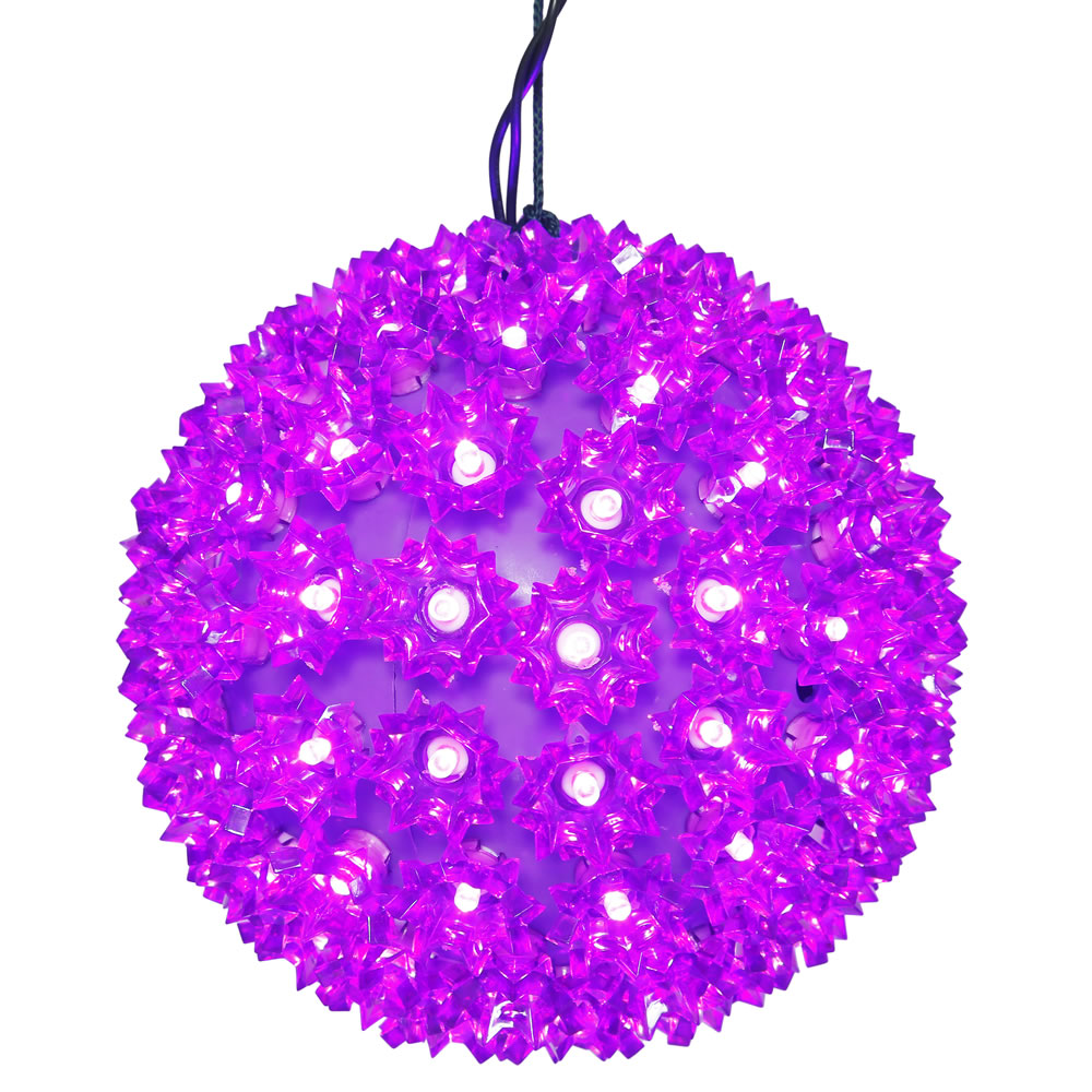 50 LED 5MM Wide Angle Polka Dot Starlight Sphere Purple Lights