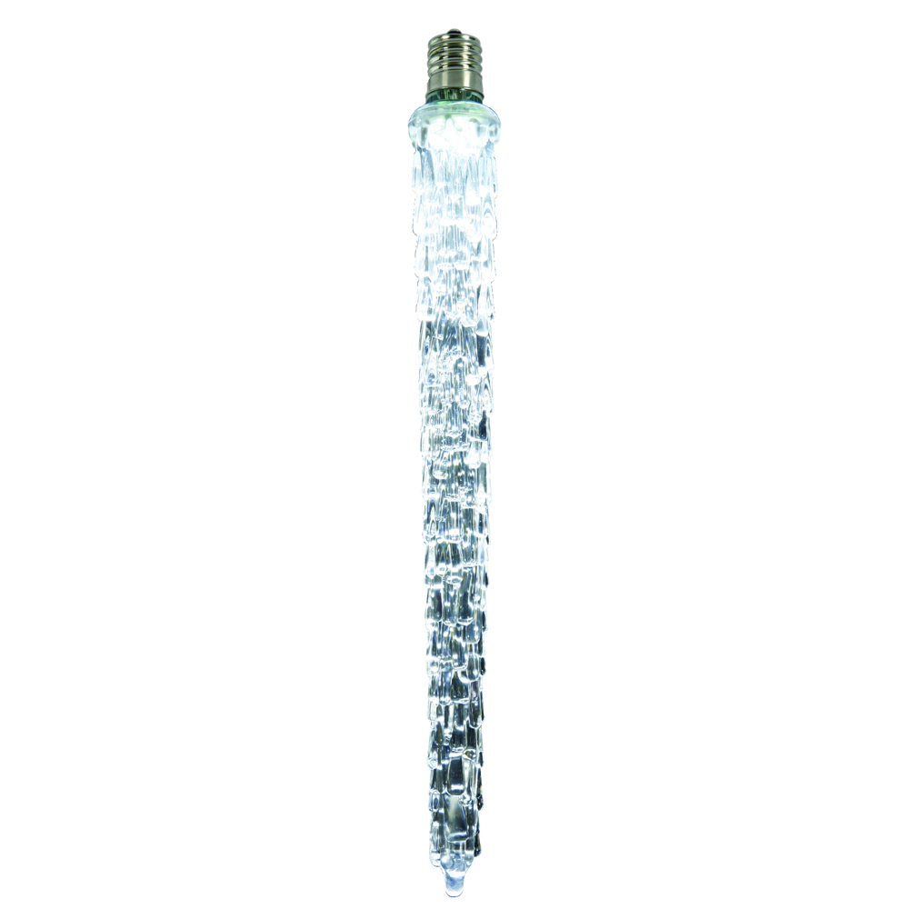 9 Inch LED C7 Steady Cool White Icicle String Light Replacement Bulb